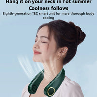 Lenovo Portable Neck Hanging Fan Rechargeable Neck Cooler with Strong Wind for Sports Office & Outdoor Activities 2026 New