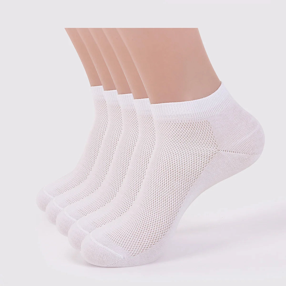5 Pairs Women Summer Mesh Ankle Athletic Running Socks Black&White&Gray Thin Low Cut Socks Breathable No Show Sports Men Socks