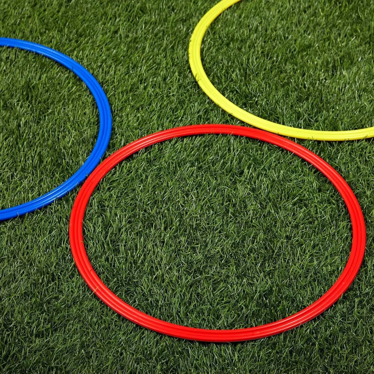 12pc Durable Agility Training Rings Portable Football Soccer Speed Circle Sports Speed Ring Jumping Hoop Training Equipment