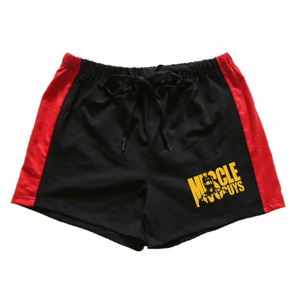 Quick Dry Running Shorts Men Solid Sports Clothing Fitness Bodybuilding Short Pants Sport Homme Gym Training Beach Shorts Length