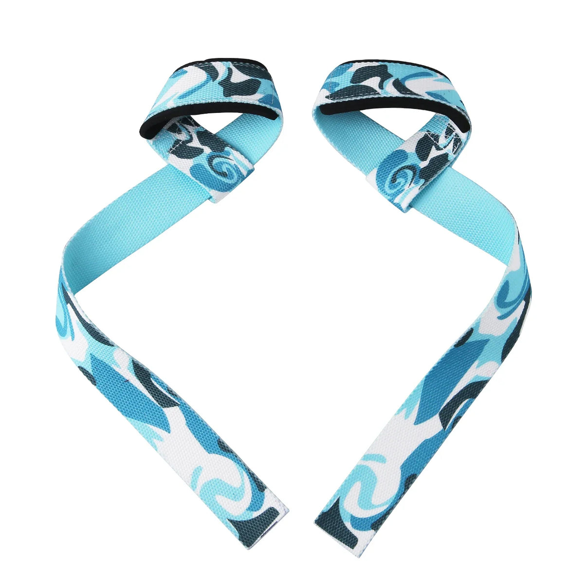 Anime Camo Wrist Lifting Straps Grips Band-Deadlift Straps with Neoprene Cushioned Wrist Padded