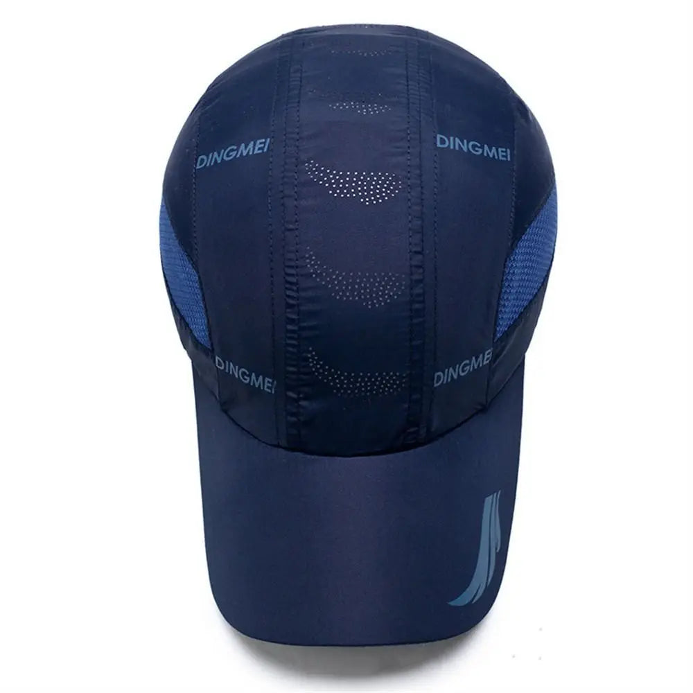 Running Hiking Quick Dry Baseball Cap Sun Protection Breathable Sports Cap Adjustable Casual Snapback Hat Golf Tennis