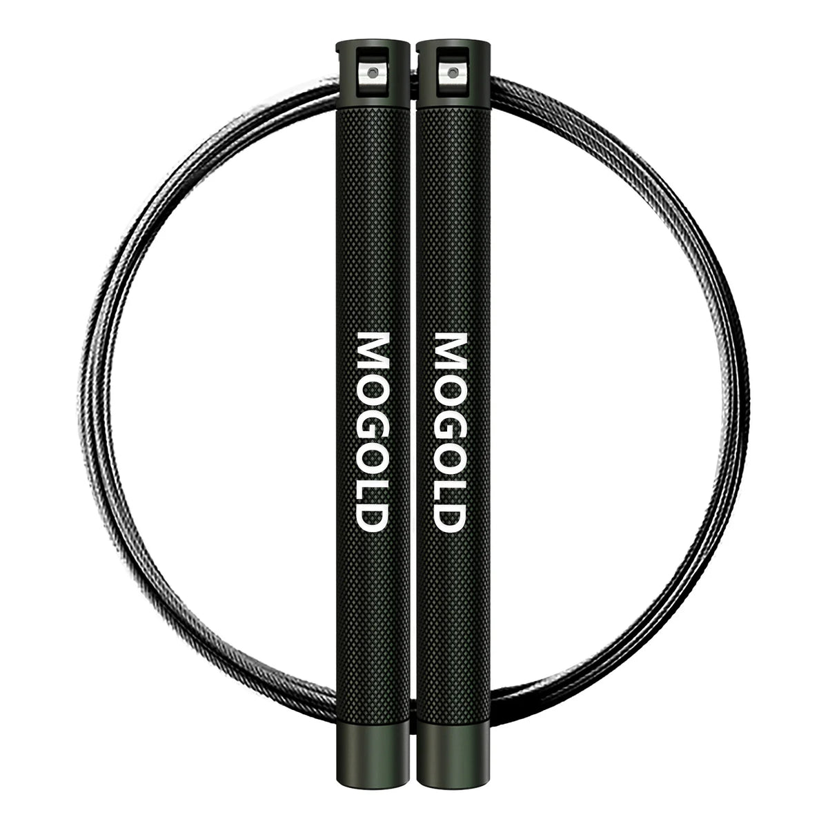 MOGOLD Ultra-durable Wire Jump Rope | Non-slip Handles with Comfortable Grip, Professional Fitness