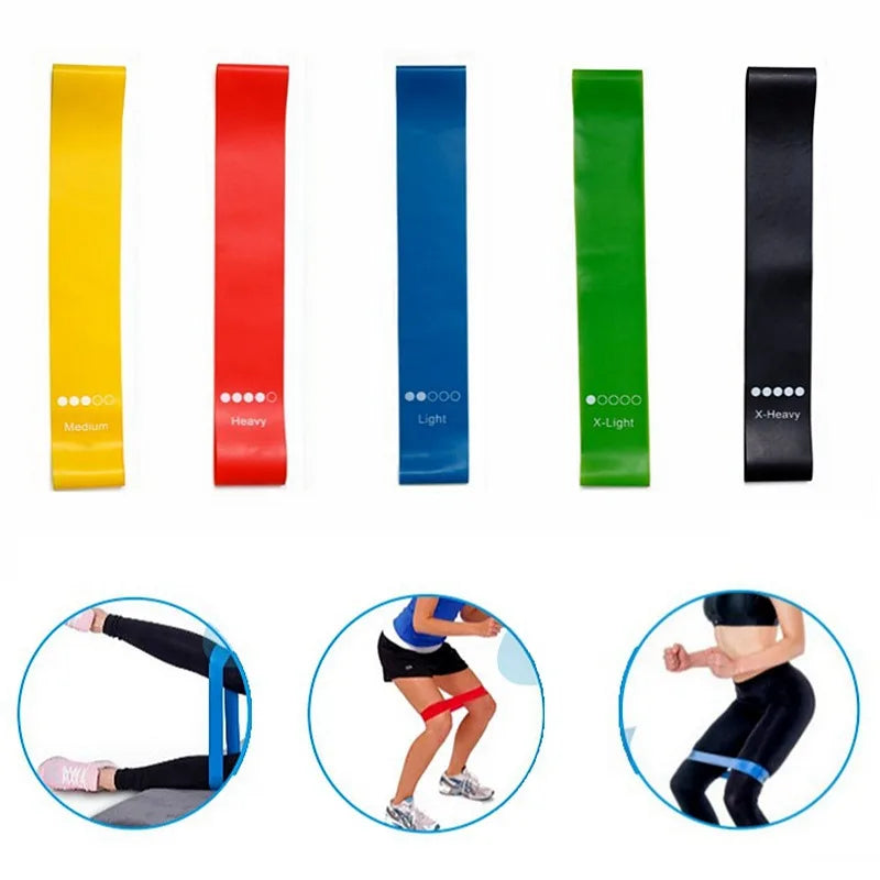 Different Resistance Bands Yoga Band Fitness Exercise Training Hip Tension Band Leg Squat Dance Elastic Loop Stretch Band