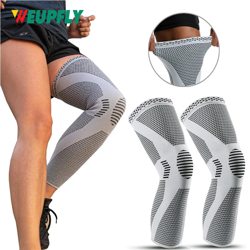 1/2PCS Compression Leg Sleeve - Long Knee Sleeve, for Knee Pain Relief, Swelling, Arthritis, Poor Circulation, Runner, Sports