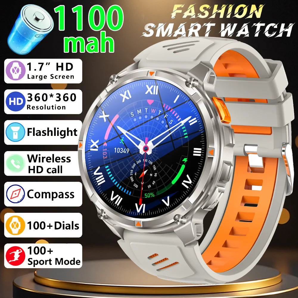 2026 New T-Rex3 Ultra 1100mAh Super Capacity Battery Adult Men Smart Watch 1.7