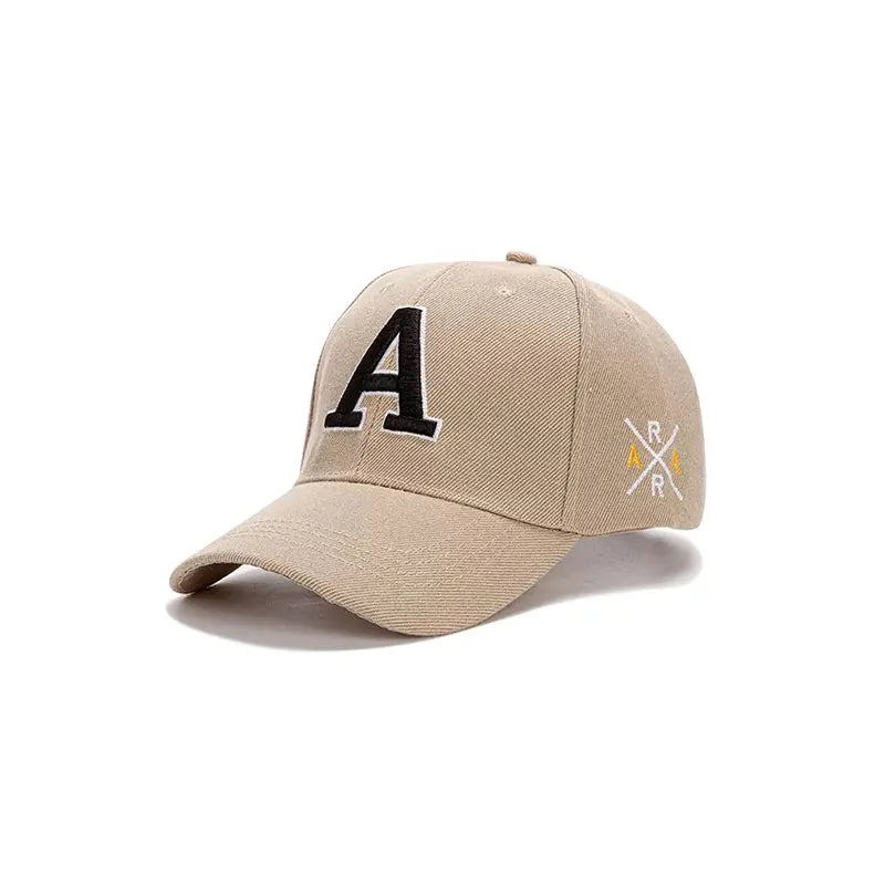 1 Summer Men's Embroidered A Letter Multi Color Duck Tongue Hat Outdoor Sports Baseball Hat