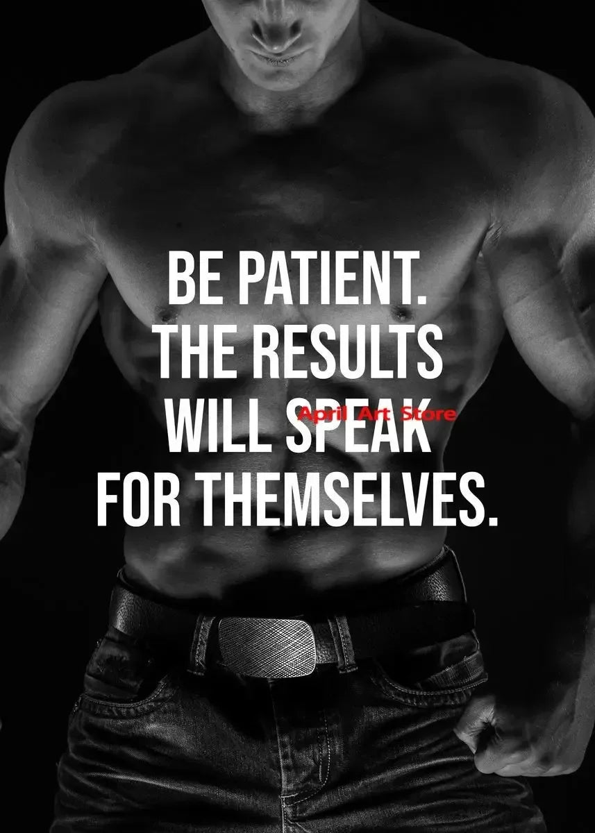 Workout Inspirational Quotes Prints Motivational Fitness Poster Bodybuilding Canvas Painting Wall Art Picture for Gym Home Decor