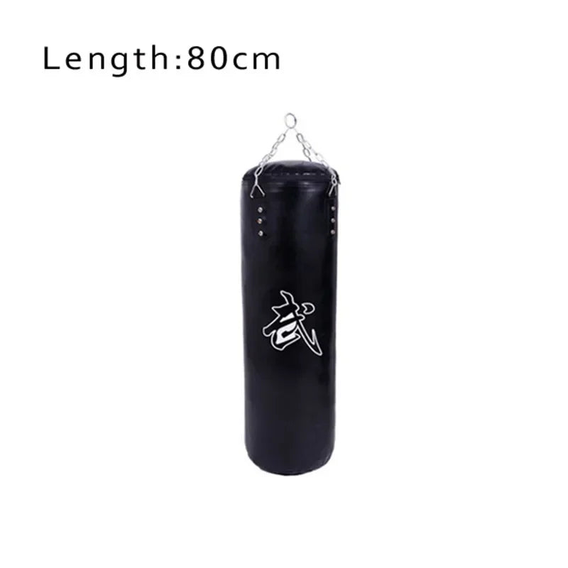 Height 60 to 120cm Sanda Boxing Training PU Leather Empty Sandbags,Fitness Sand Bag Punching Bag,PU Leather More Comfortable
