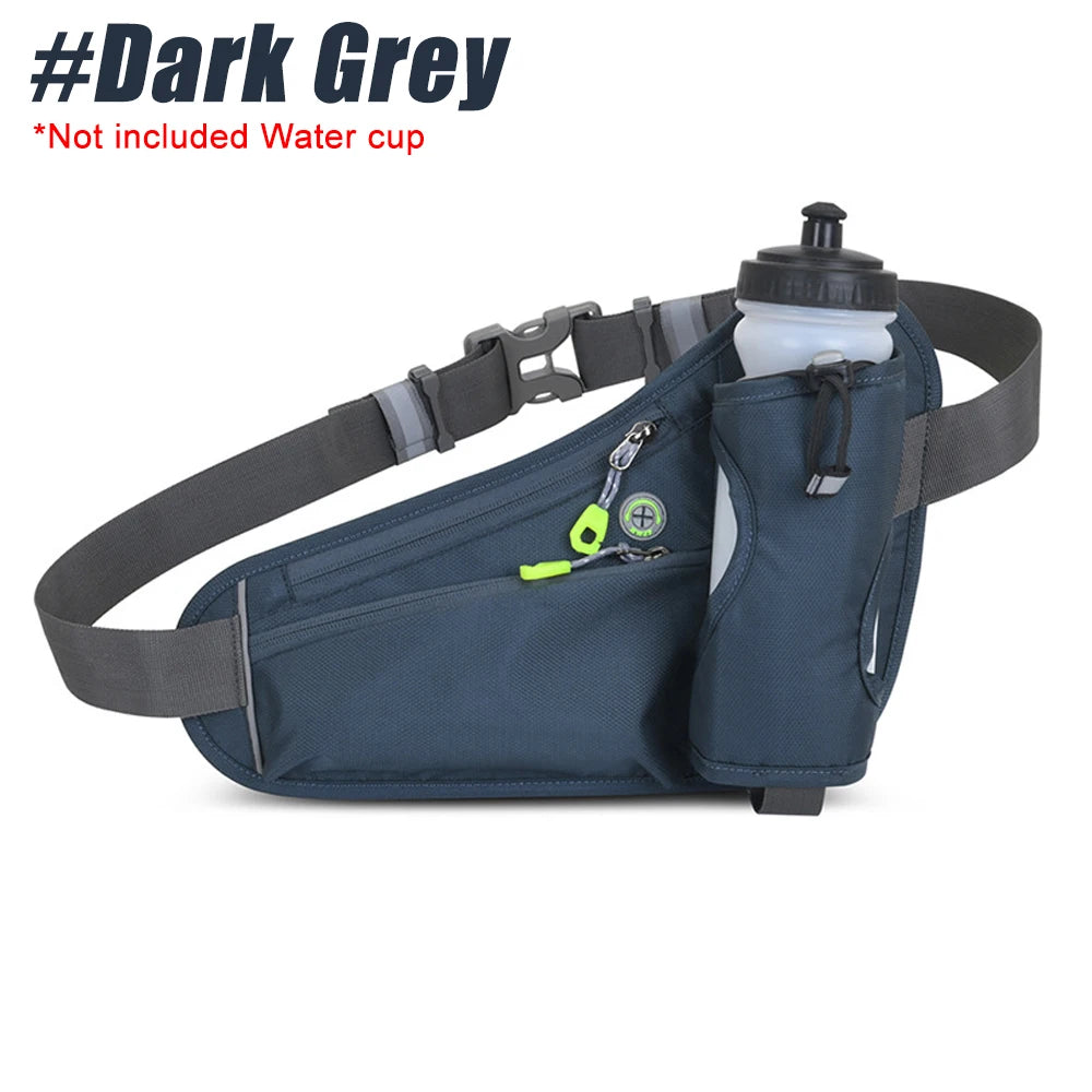 1Pcs Running Fanny Pack with Water Bottle Holder - Running Belt With Water Bottle Holder and Pouch - Travel Fanny Pack