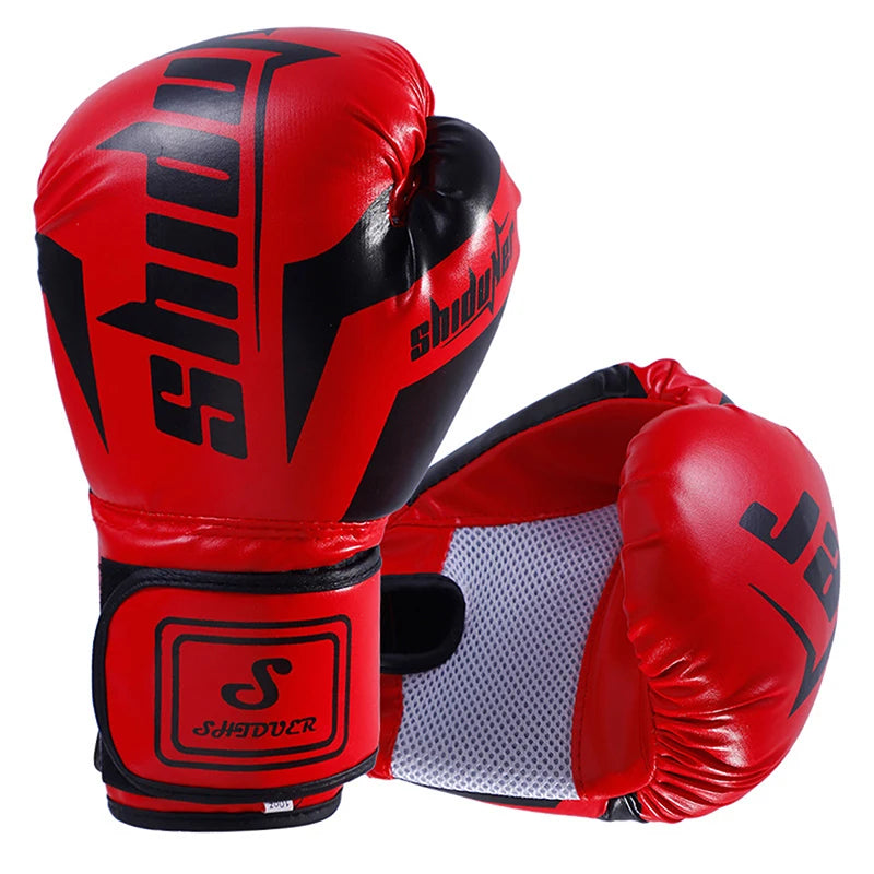 6/10 Oz PU Breathable Children's Adult Professional Sanda, Muay Thai, Taekwondo Neutral Breathable Boxing Gloves