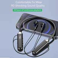 Wireless Neckband Earphones Bluetooth 5.2 Headphones Gaming Power Display Headset TWS Earbuds Sport  Headset With Mic