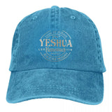Yeshua Hamashiach Denim Baseball Cap Messiah Female Male Design Trucker Hat Street Style Outdoor Gym Breathable Baseball Caps