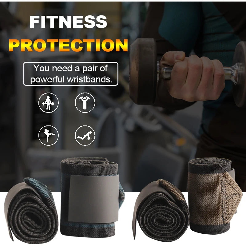 Weightlifting Flexible Wrist Wrap Gym Strength Training Padded Wraps Thumb Brace Strap Power Hand Support Wristband Sport Safety