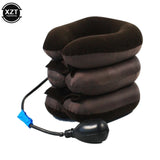 3/4 Layers Inflatable Air Cervical Neck Traction Device Soft Neck Collar Pillow Pain Stress Relief Neck Posture Stretching Brace