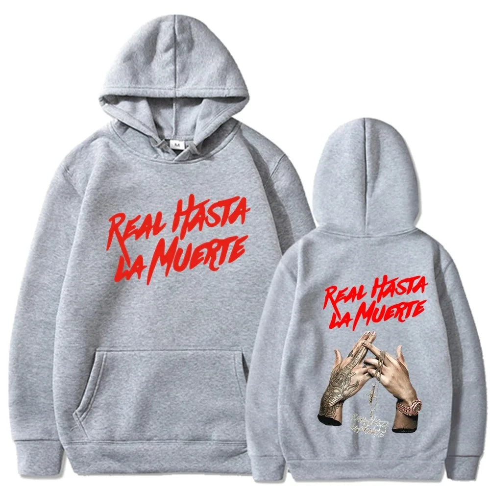 New Rapper Anuel AA Printed Hoodies Men Woman Fashion Hoodie Singer Graphic Printing Sweatshirts for Fans Fleece Streetwear
