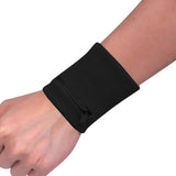 Wrist Wallet, Wrist Sweatband with Zipper Breathable Wristbands Ankle Wallet Coin Keys Storage Pouch Pocket