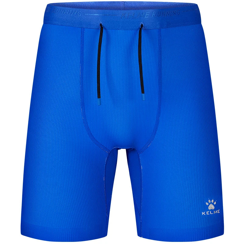 Kelme Men's Speed Dry Running Tight Shorts Professional Training Marathon Waist Pack Shorts Outdoor Sports Shorts