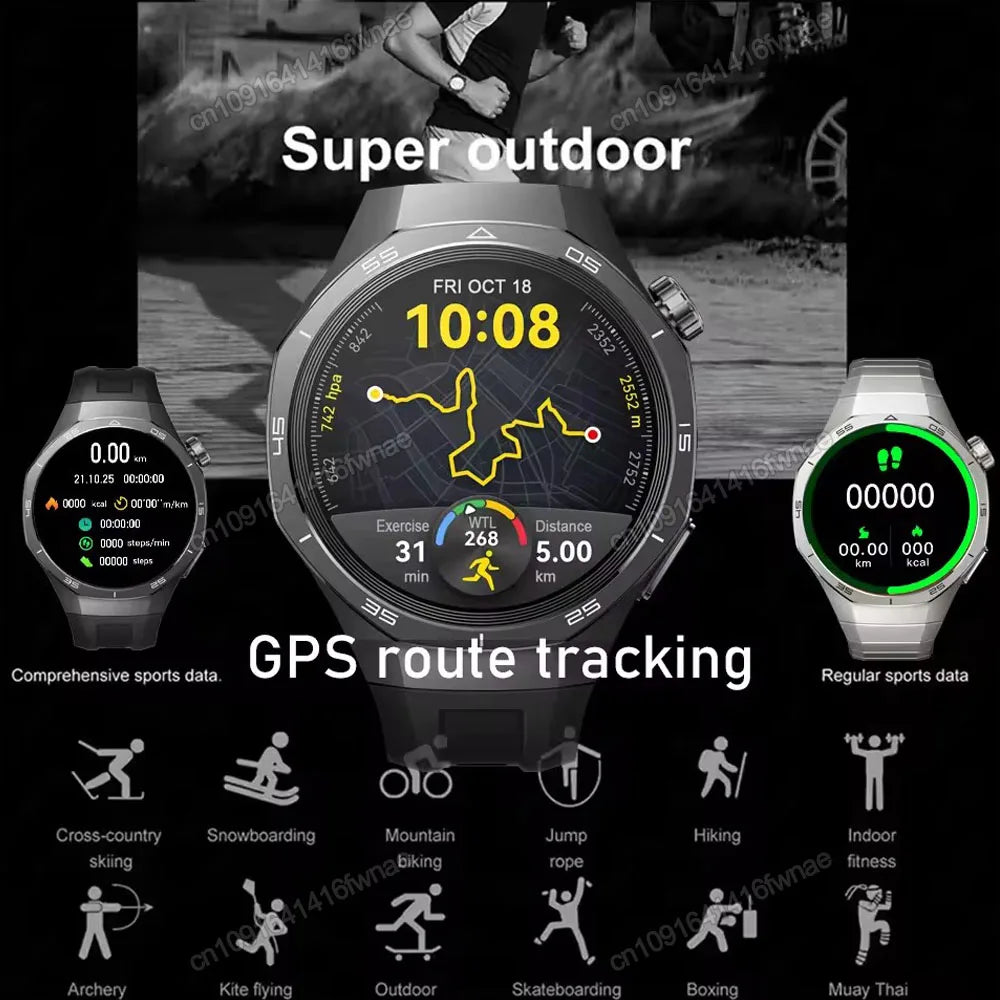 2026 Men's Smart Watch HD Display Health Tracking Bluetooth Calls Heart Rate Monitor Voice Assistant GPS Sports Smartwatch Ht30