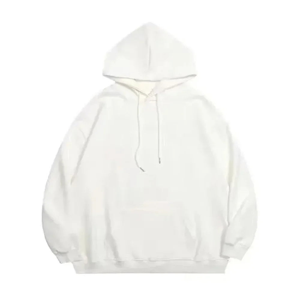 Men's graphic bright rose print cotton hooded sweatshirt American style personalized streetwear casual hooded sweatshirt
