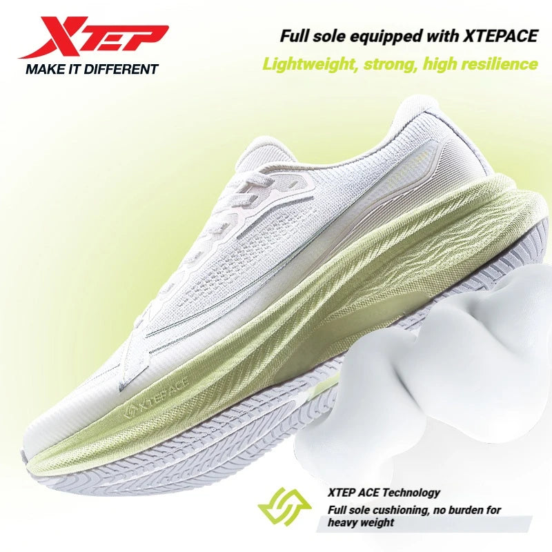 Xtep 2000km Plus Running Shoes Women's 2025 Spring Lightweight Anti-slip Wear-Resistant Training Jogging Sneakers 875318110009