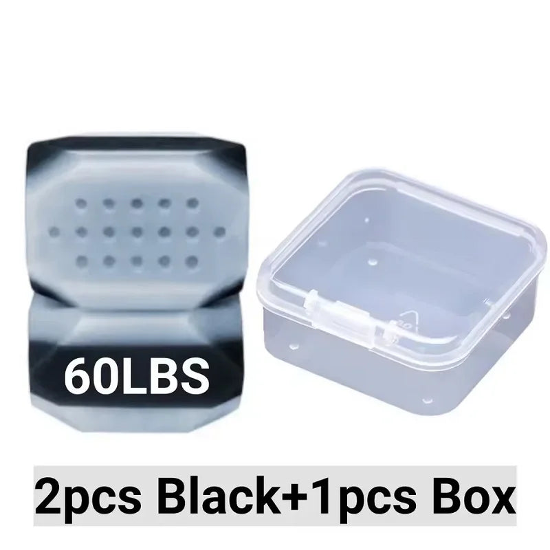 2Pcs Jaw Trainer 40/50/60Lb Adjustable Bite Force Jaw Exerciser Double Chin Eliminator Facial Chew Tool Anti Stress Face Shaping