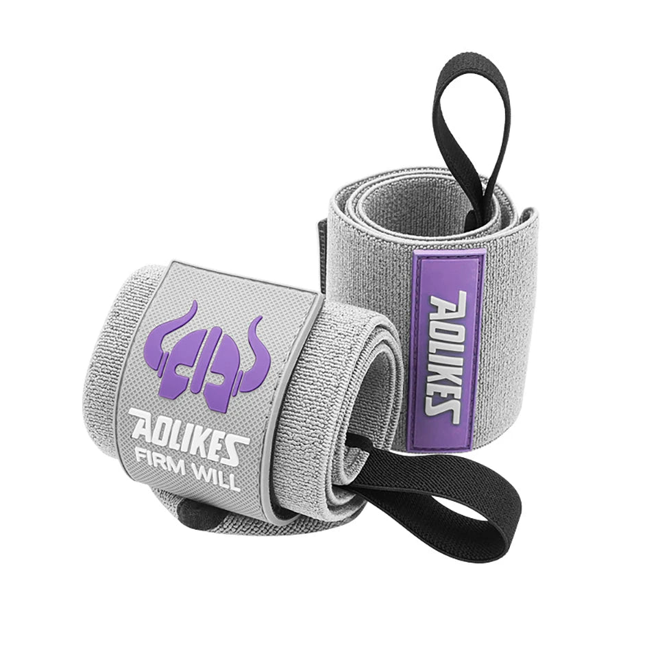 AOLIKES 1 Pair Wrist Support Fitness Wristbands For Protect Wrist During GYM Workouts Ideal for Intense Bench Press Deadlift