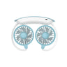 1PC Neck Cooling Fan USB Rechargeable Mini Portable  Outdoor Folding Neck Dual Ceiling Fan 3-speed Adjustable For Indoor Outdoor