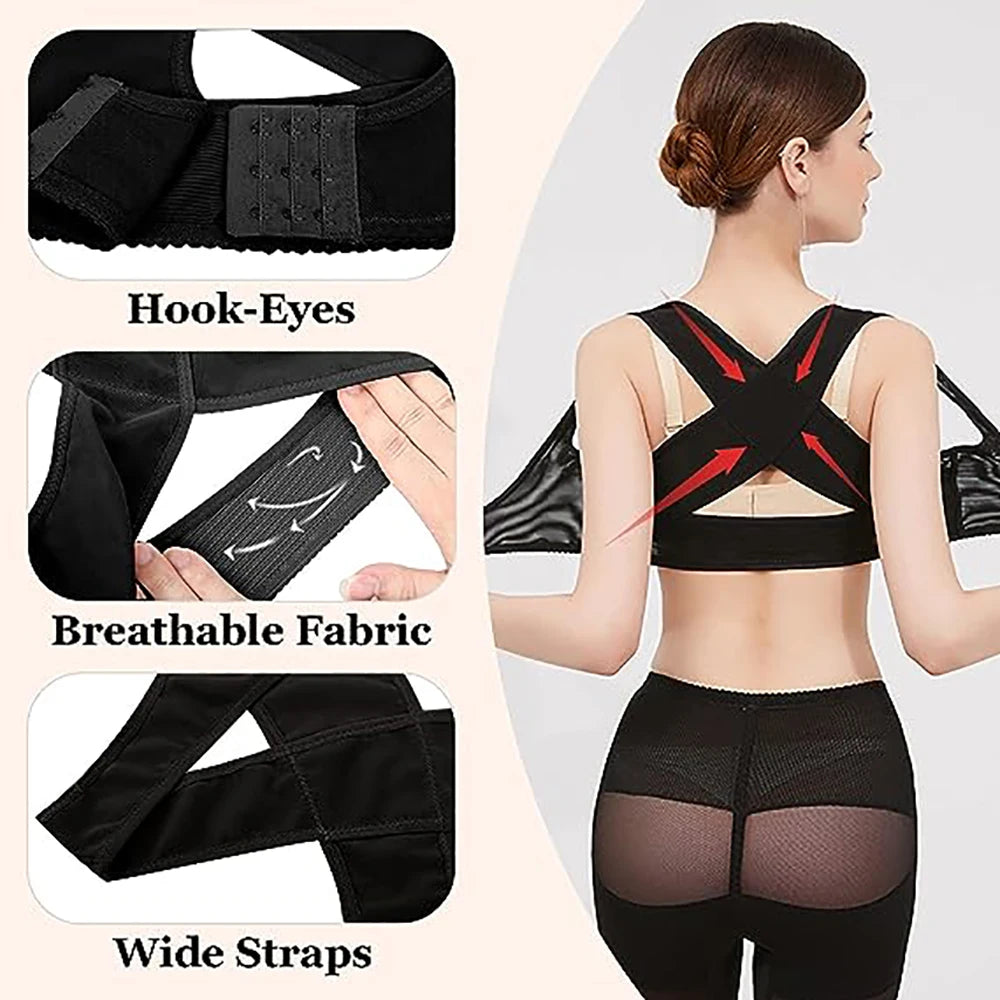 Hunchback Correction Belt,Back Posture Corrector,Back Brace Support for Women, Adult Women Breathable Elasticr Belt