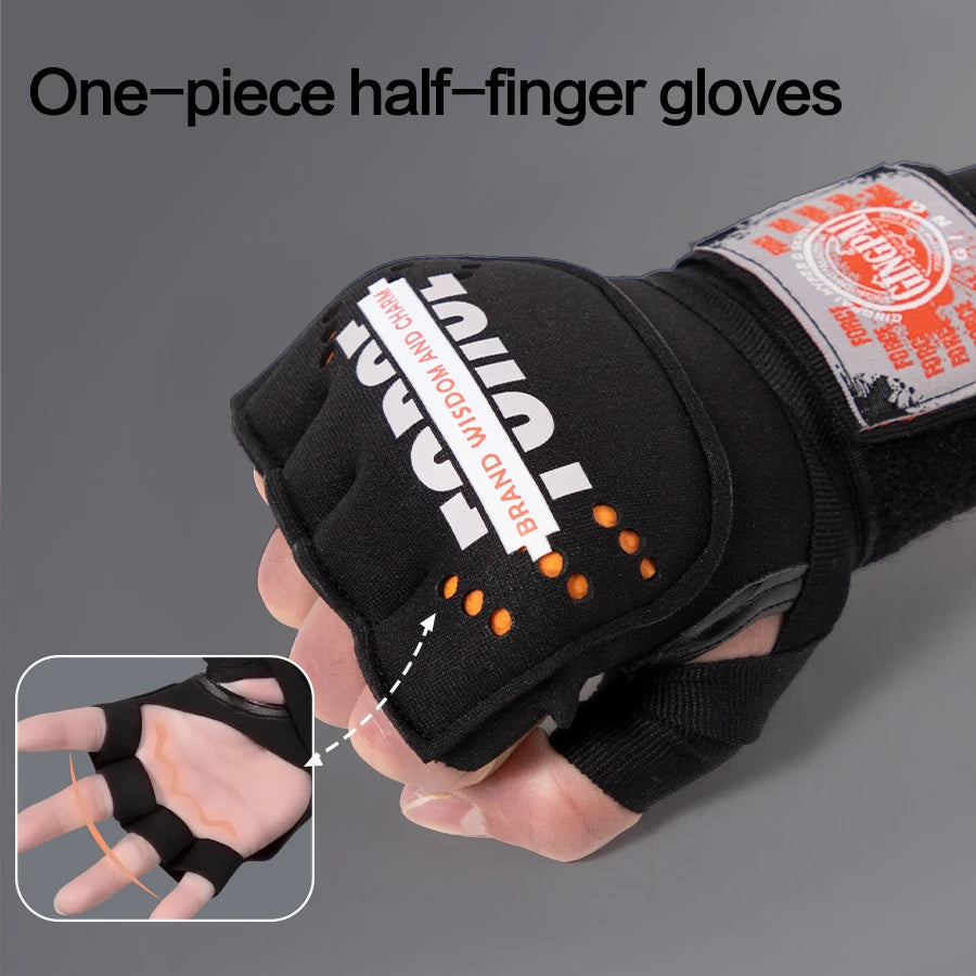 Boxing Hand Wraps Bandag Inner Gloves Half Finger Gel Boxing Gloves For Boxing Muay Thai MMA Taekwondo Training Equipment
