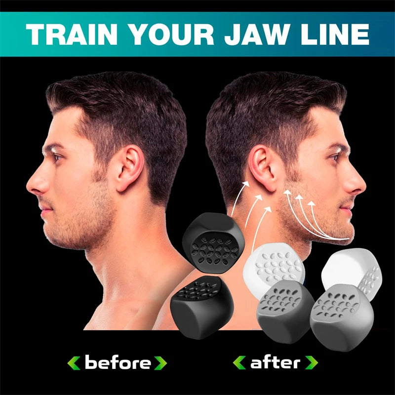 6pcs Anti-aging Jaw Exerciser Food-grade Silica Neck Face Toning Jawline Muscle Balls Slimming Face Tools Chin Cheek Lifting