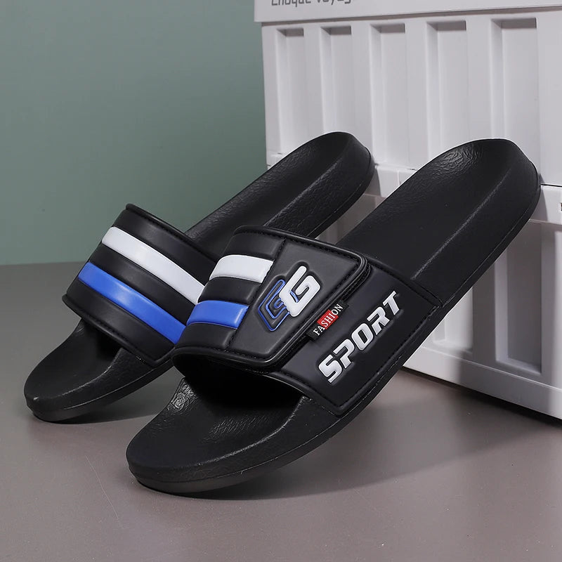 Men's Adjustable Camo Sandals Hook & Loop Summer Slides Breathable Comfortable Outdoor Slippers Non-Slip