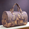 Halloween Quilted Luggage Bag Ghost Castle Weekend Bag Large Capacity Autumn Travel Gym Women's Overnight Short Trip Tote Bag