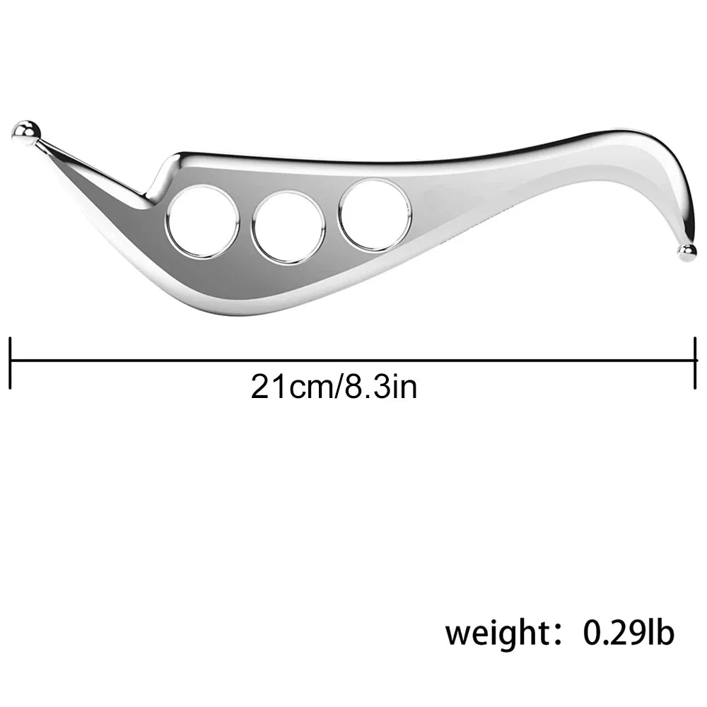 Stainless Steel Muscle Scraper Massage Tools Set, Gua Sha IASTM Tool for Deep Tissue Scraping, Myofascial Release Tool