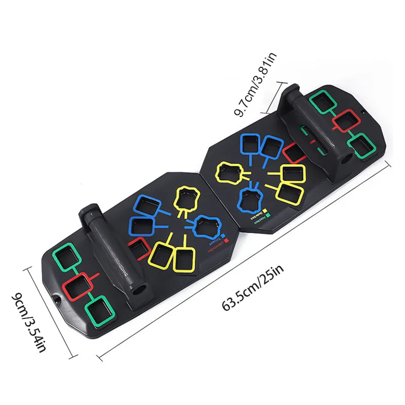 New Portable Multifunctional Push-up Board Set with Handles Foldable Fitness Equipment for Chest Abdomen Arms and Back Training