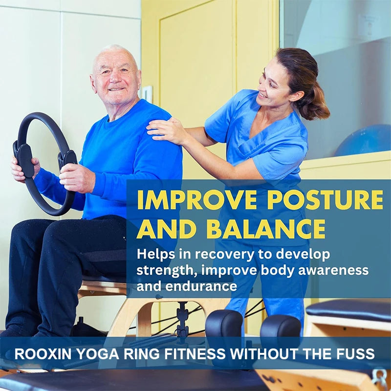 Yoga Ring Pilates Ring Women Girl Fitness Exercise Home Resistance Elasticity Yoga Gym Workout Pilates Circle Yoga Circle  ﻿