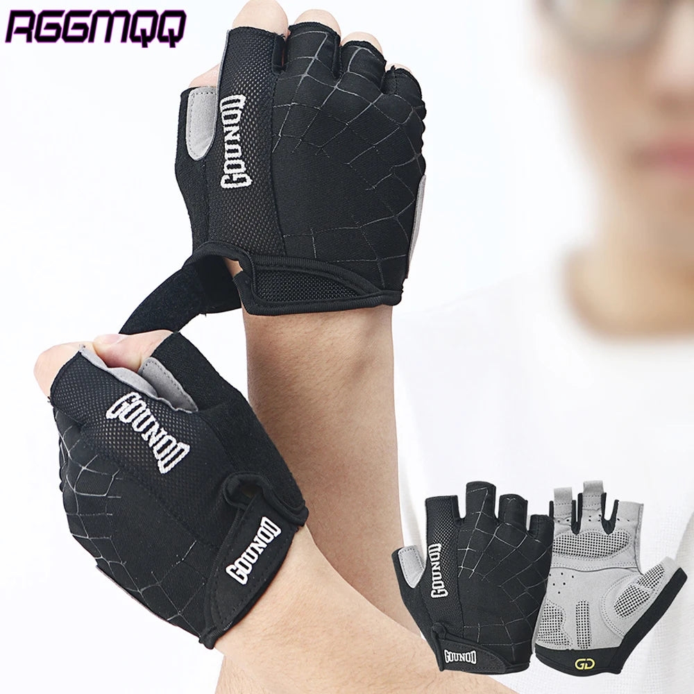 1Pair Professional Workout Gloves – Padded Weight Lifting Glove for Men/Women Cycling Climbing-Fingerless Breathable Gym Gloves