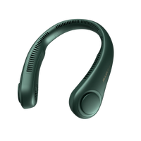 JISULIFE Portable Neck Fan, 4000mAh Battery Rechargeable, 5 Speeds Adjustable, Twistable Hands-Free Bladeless Neckband for Sport