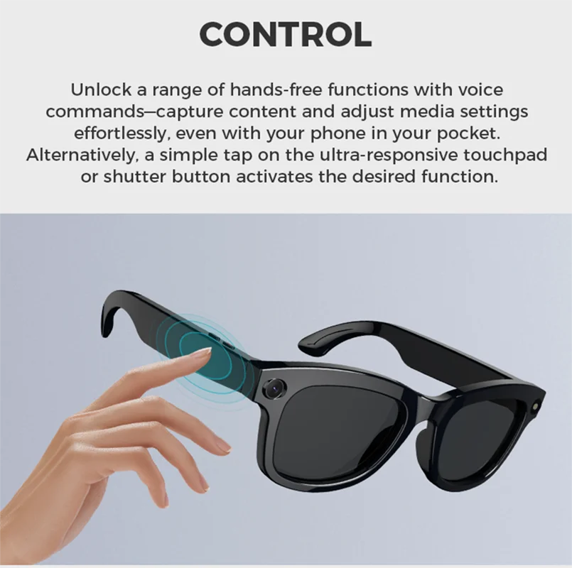 M01 Smart Glasses Video Recording Camera Sunglasses AI Translation Technological Gadgets Sports VR Headphones for Man Woman 2026