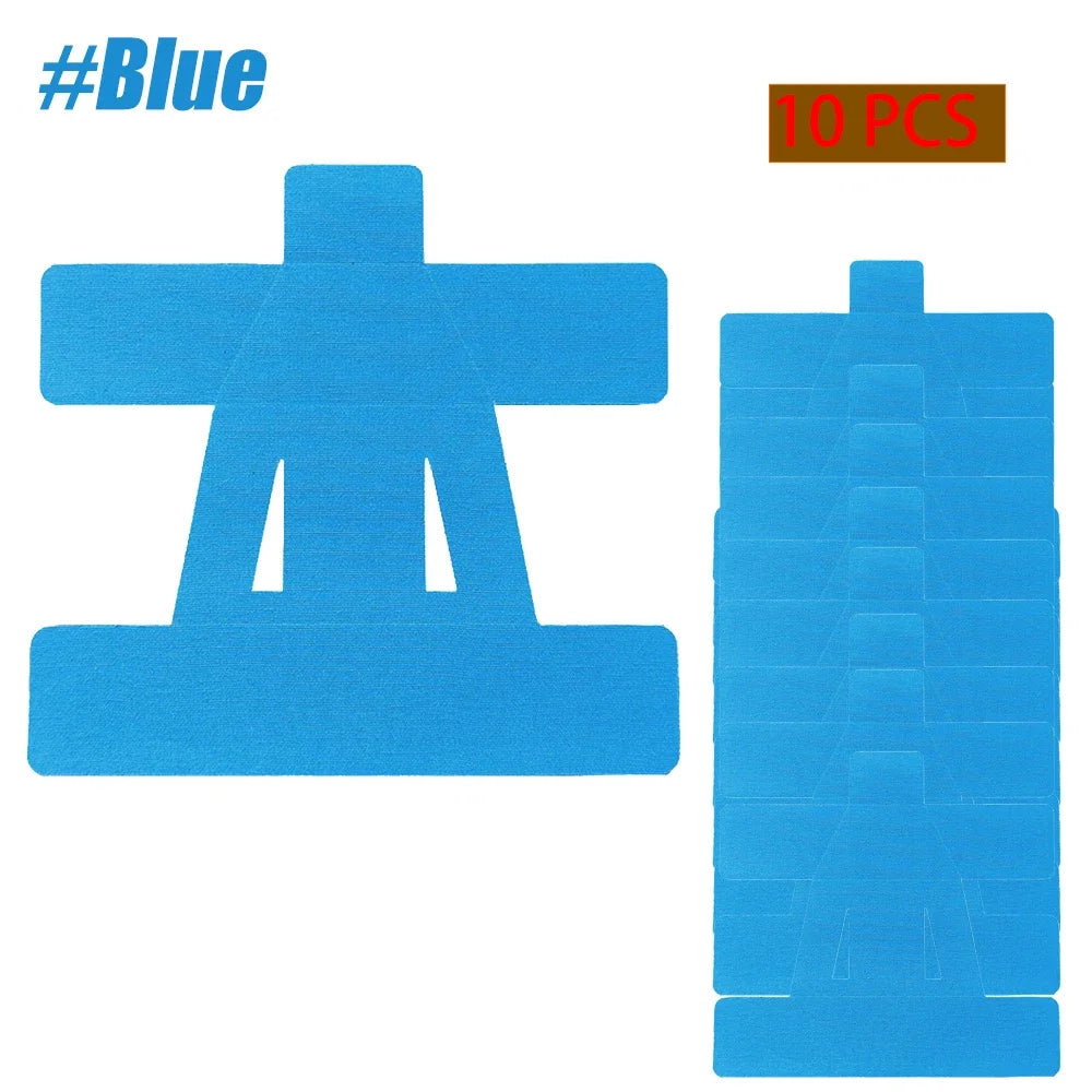 10PCS Precut Kinesiology Tape for Shoulder Pain Relief – Waterproof, Elastic Support for Rotator Cuff & Injury Recovery