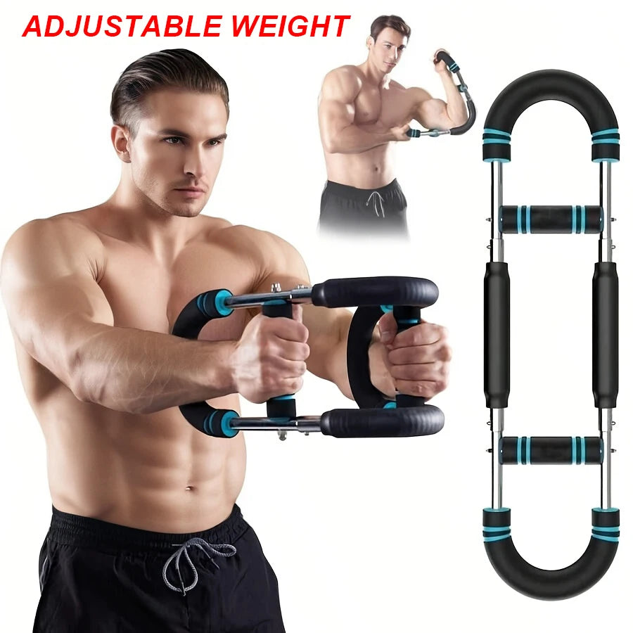Adjustable Resistance Stainless Steel Chest And Arm Trainer for  Detachable Home Gym Equipment Fitness Tool for Upper Body Muscl