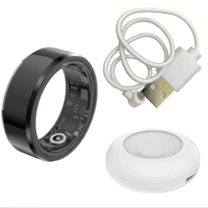 Smart Rings Heart Rate Blood Oxygen Photography Sleep Step Exercise Swimming Multi-functional Ring Men Women Charm Jewelry