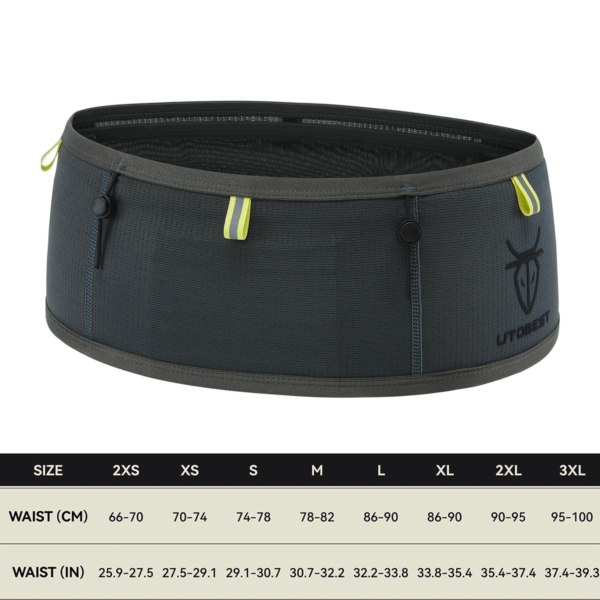 UTOBEST B7 Pro Professional Marathon Running Belt Ultra-Light Race Number Belt Phone Holder Waist Bag Breathable Fanny Pack