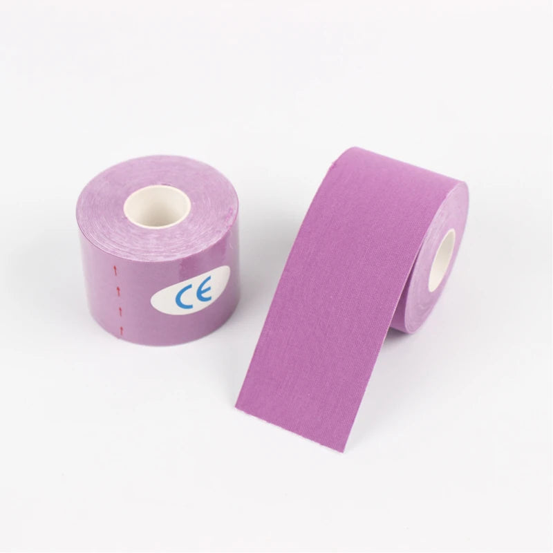 2.5-10cm Sports Kinesio Tape Muscle Kinesiology Elastic Knee Pain Relief Strain Patch Athletic Recovery Stickers Fitness Bandage