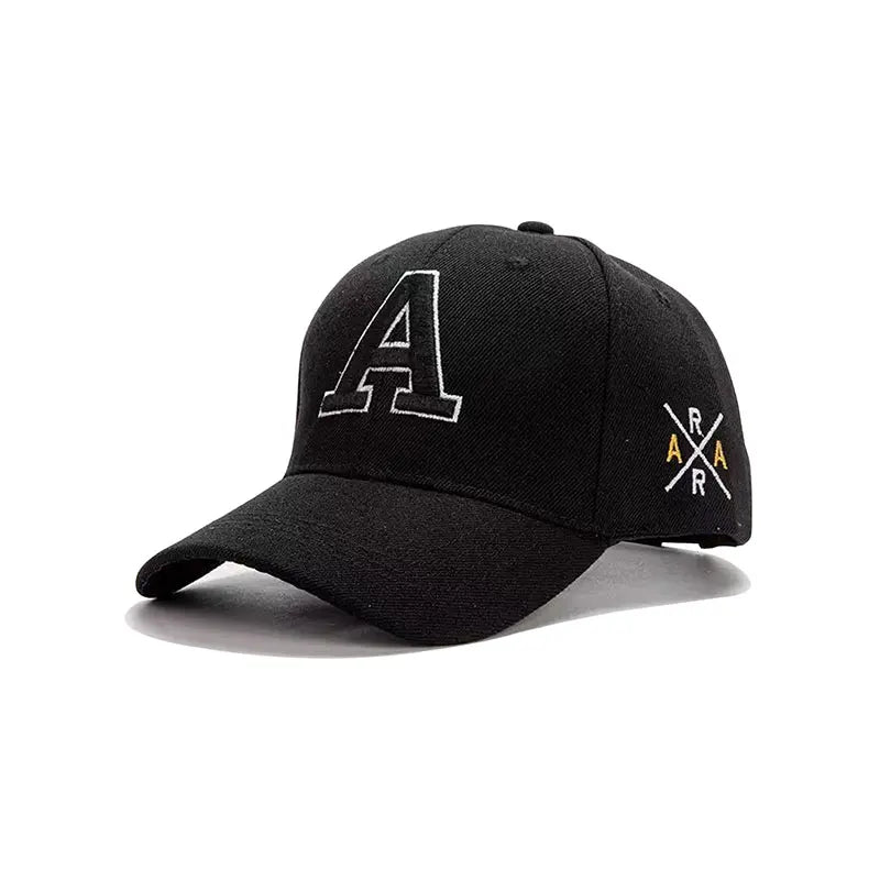 1 Summer Men's Embroidered A Letter Multi Color Duck Tongue Hat Outdoor Sports Baseball Hat
