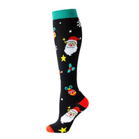 Compression Socks Sports Jump Rope Yoga Elastic Pressure Calf Stockings Socks Varicose Veins Compress Halloween Christmas New