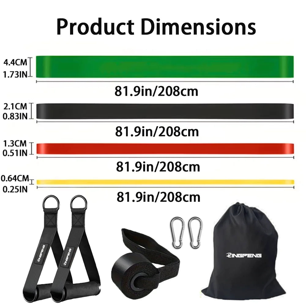 10Pcs Resistance Bands Set Pull Straps Assistive Pull-Up Bands Exercise Straps Leg Exercise Bands for Gym Fitness Home Workout