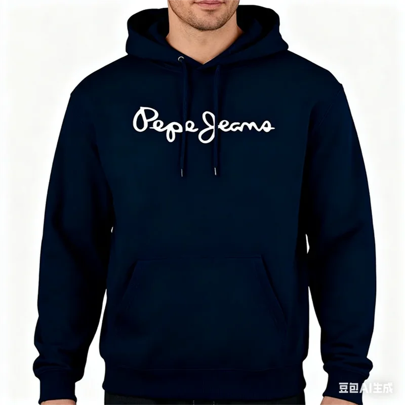 Casual Men's Hoodie 3D Simple Letter Printed Polyester Long Sleeve Tops Outdoor Street Cool Spring And Autumn Hoodies Sweatshirt
