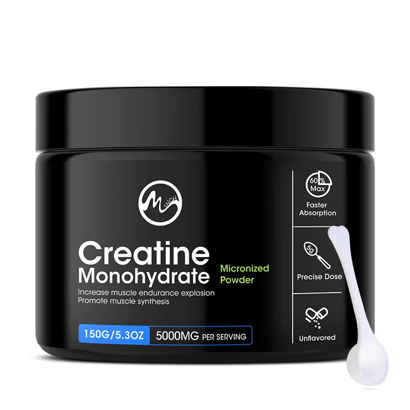 Minch Creatine Monohydrate Enhance Muscle Strength Sports Dietary Supplements for Workout Muscle Building Cellular Energy GMP