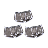 1/3pcs Men Underwear Sports Boxer Shorts Cotton Solid Color Sexy Panties Fashion Breathable Comfortable Underpants Man U Convex